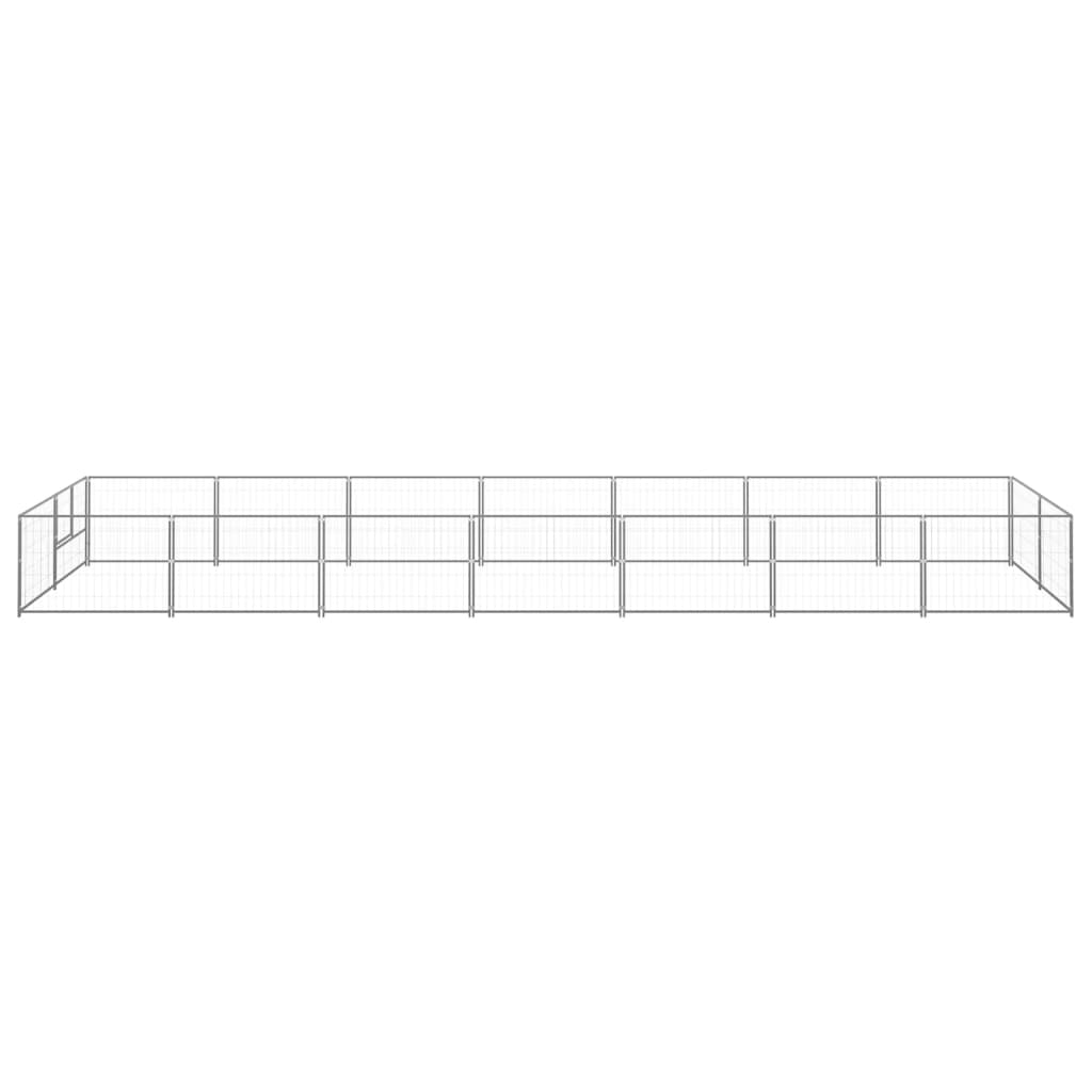 NNEVL Dog Kennel Silver 14 m² Steel