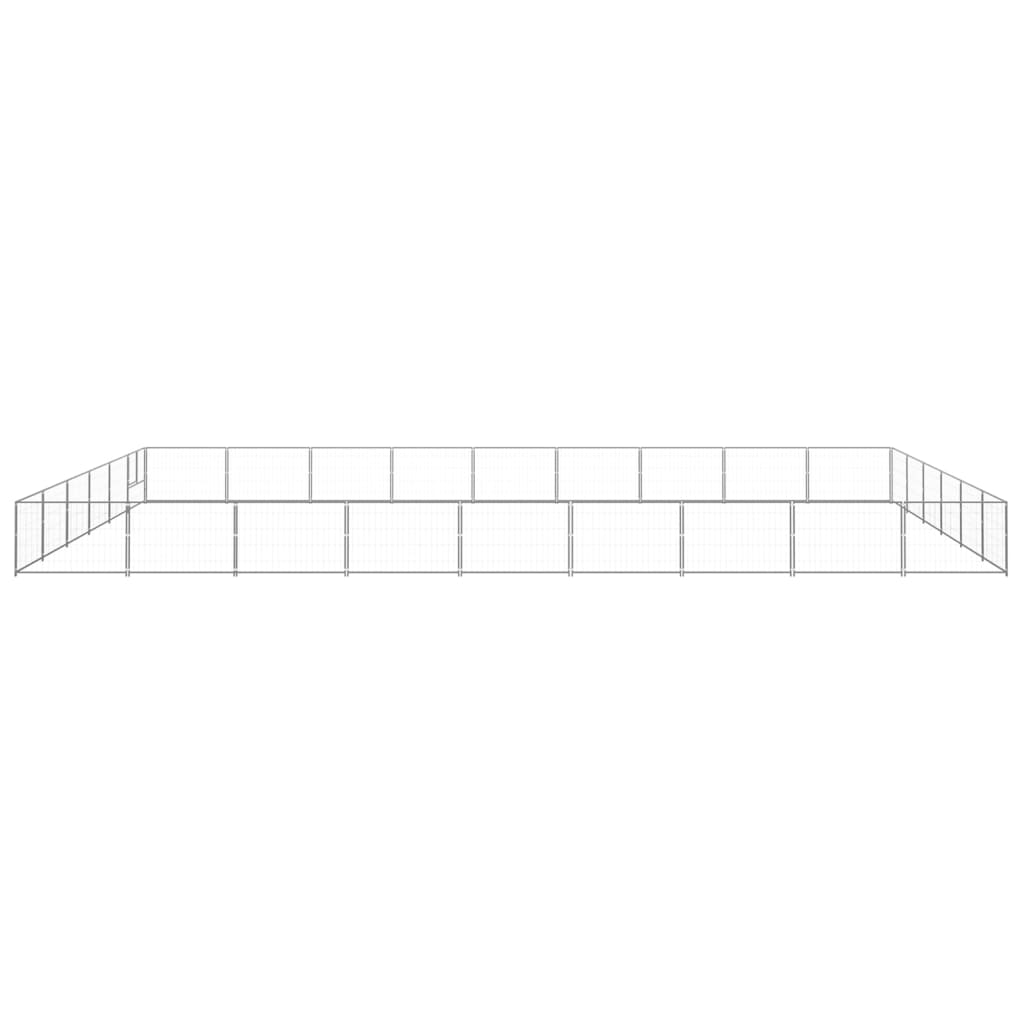 NNEVL Dog Kennel Silver 54 m² Steel-1