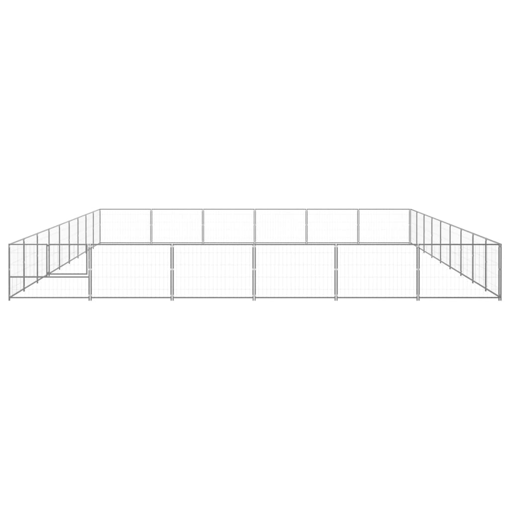 NNEVL Dog Kennel Silver 54 m² Steel-2