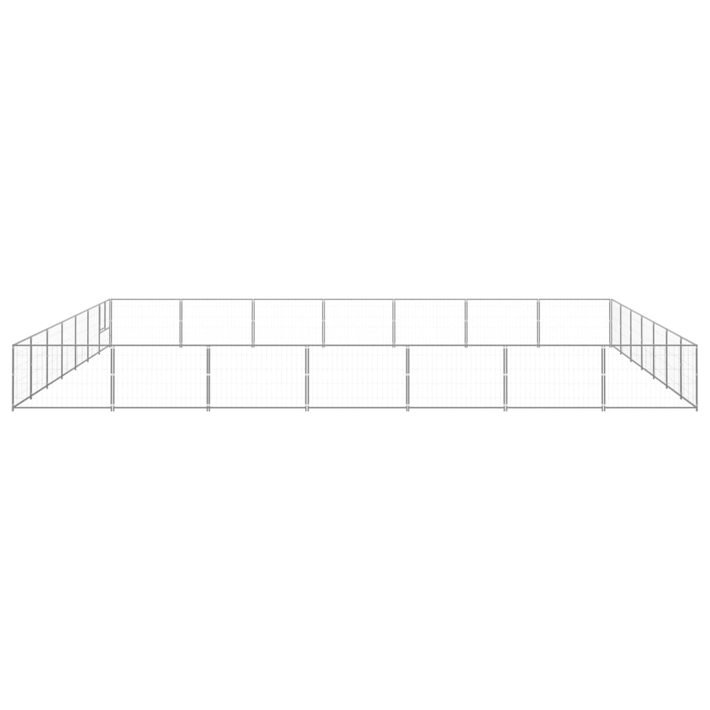 NNEVL Dog Kennel Silver 49 m² Steel-1